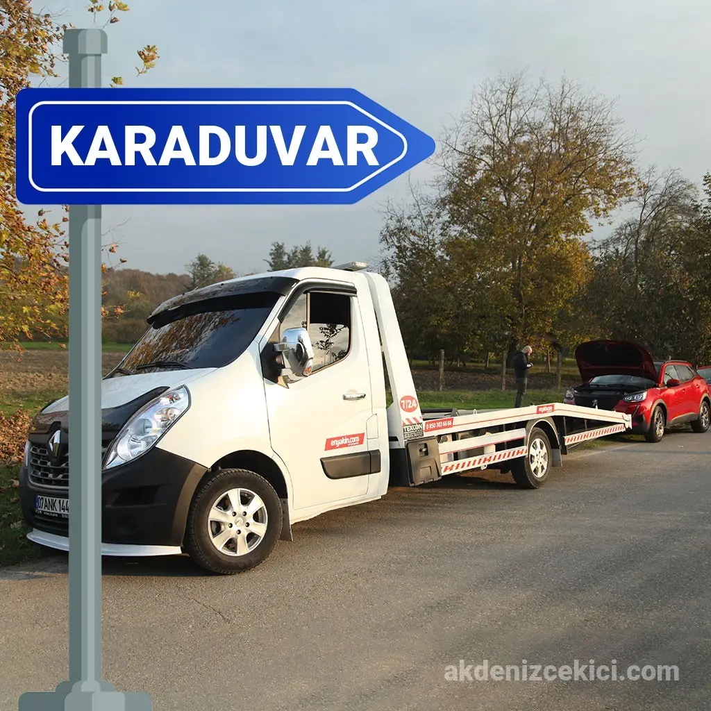 Karaduvar Kurtarıcı – Liman ve D400 Çevresinde 7/24 Oto Kurtarma